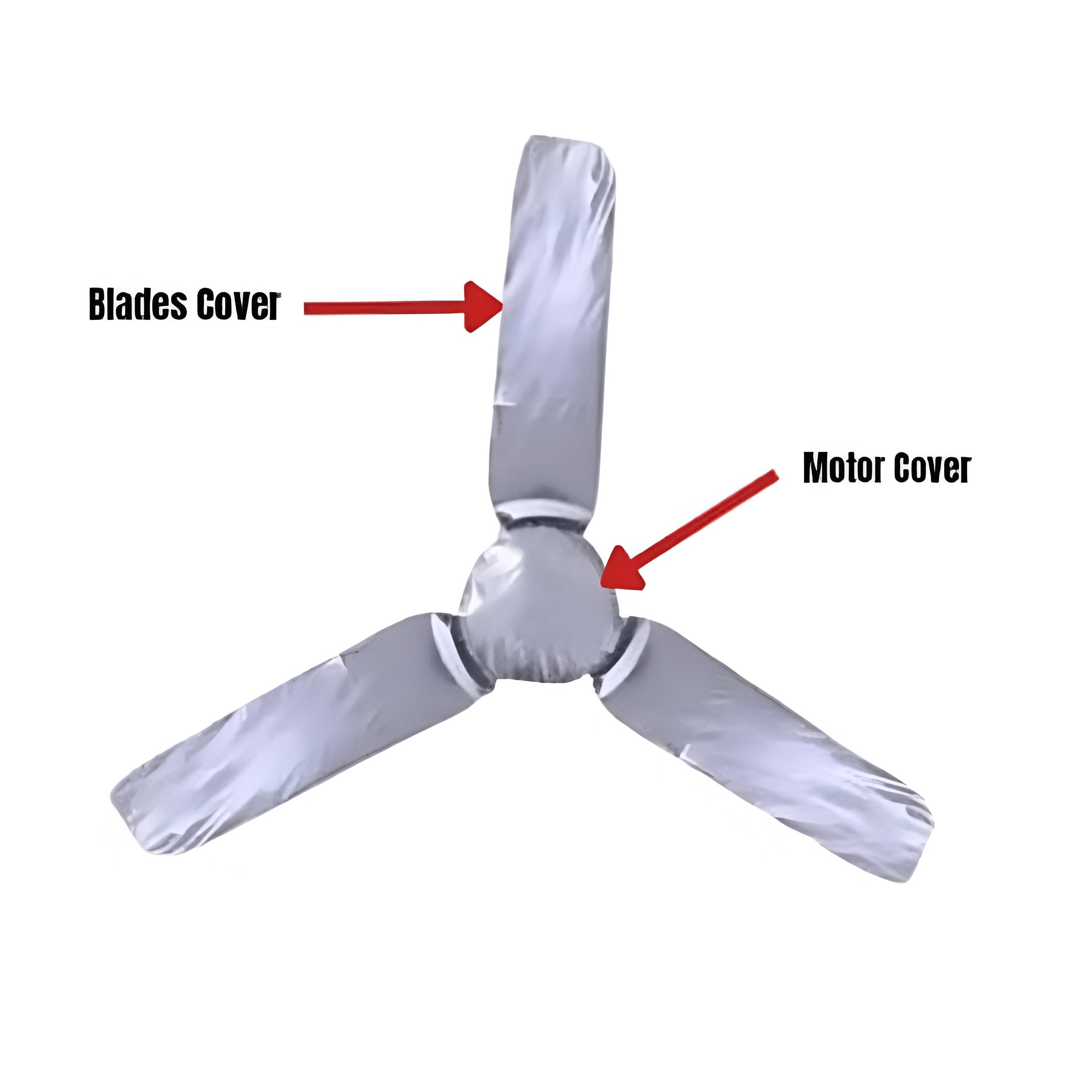 Universal Ceiling Fan Blade & Motor Cover Set – Dustproof, Washable Fabric Protection for Home & Office Fans street mart