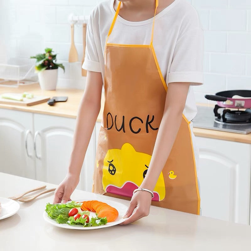 EVA Material Apron – Soft & Elastic, Random Character Design street mart