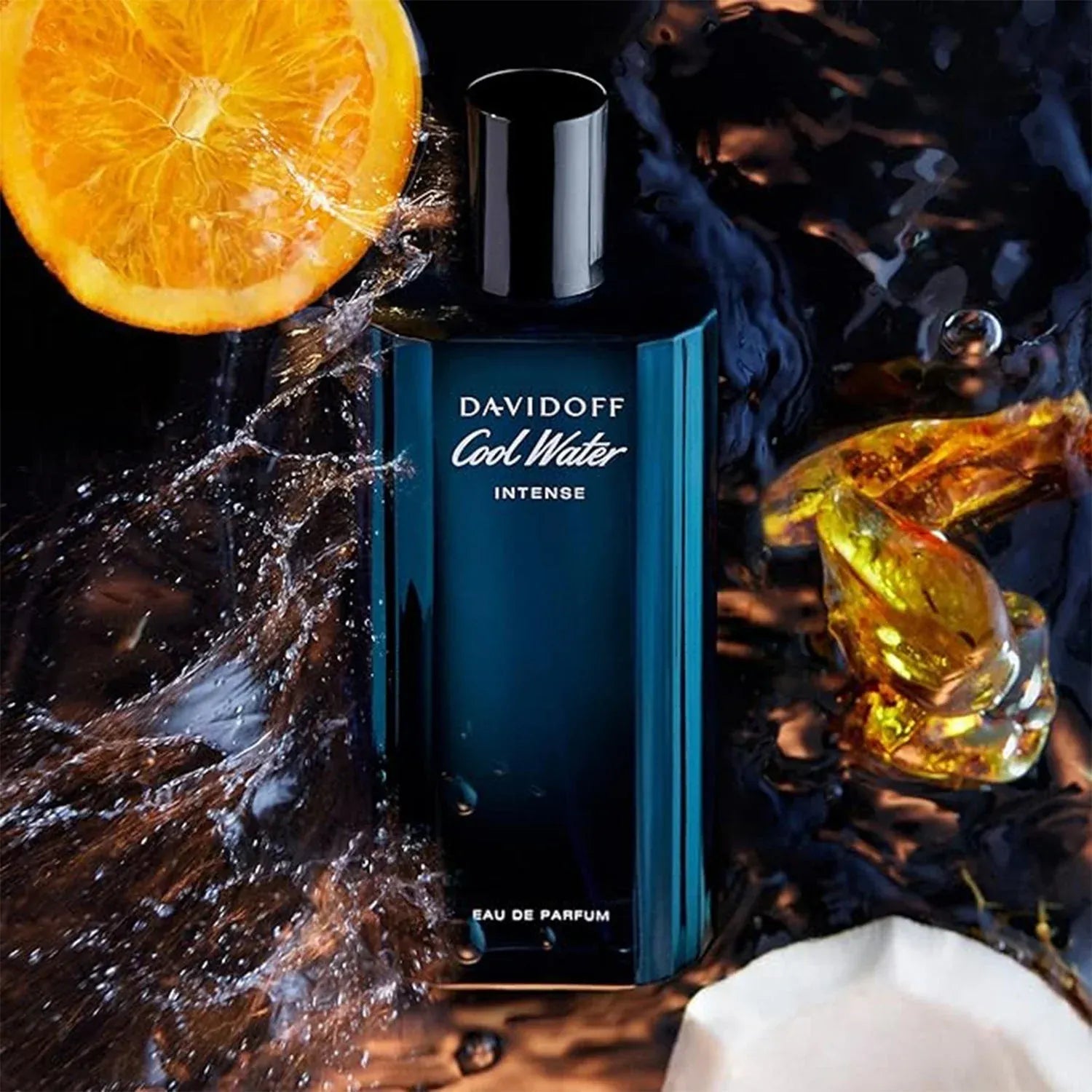 Davidoff Cool Water Intense Eau De Parfum For Men Long Lasting Premium Fragrance With Fresh Aromatic Notes | 100 ml street mart