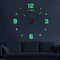 Wooden Numbers Wall Clocks Round Dial only Glow in The Dark Clock Wall for Living Decor Modern Decorative street mart