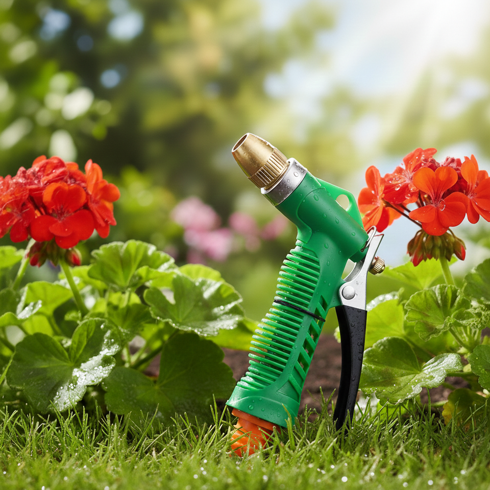 Water Spray Brass Nozzle Gardening Planter High Pressure Water Sprayer With Trigger Spray For Garden Car Washing And Bike Cleaning street mart