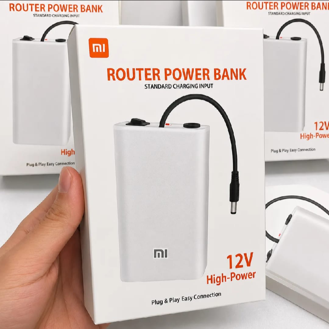 Xiaomi Mi 20000Mah 12V Router Power Bank – Mini UPS Battery Backup for Wi-Fi Routers street mart