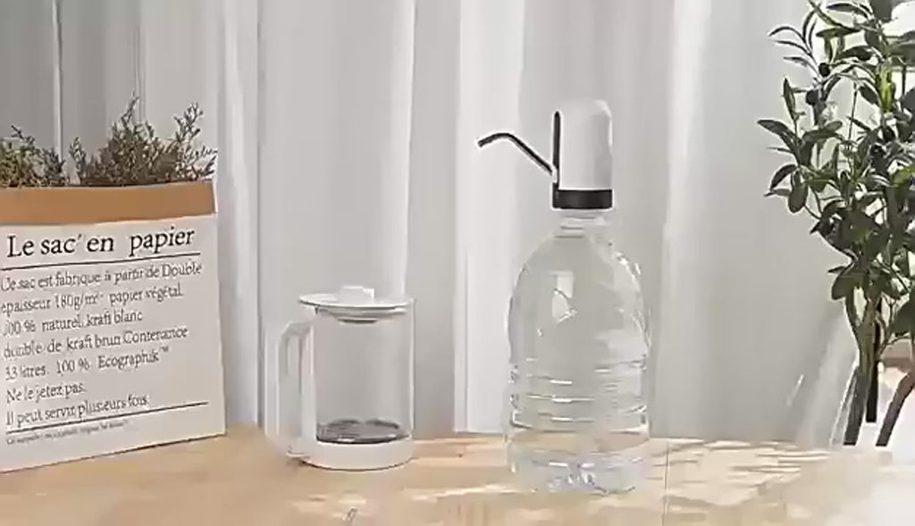 Automatic Electric Water Bottle Pump Dispenser With USB Rechargeable System For Easy One-Touch Water Dispensing At Home, Office And Outdoor Use