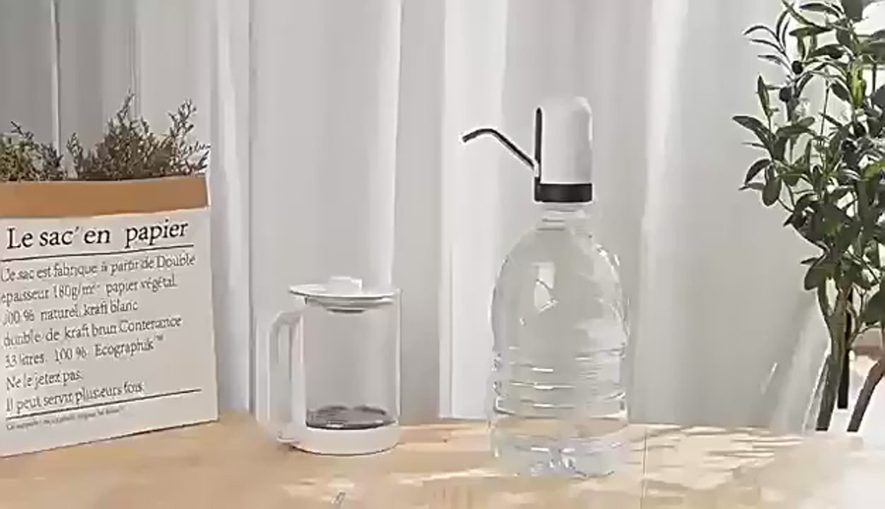 Automatic Electric Water Bottle Pump Dispenser With USB Rechargeable System For Easy One-Touch Water Dispensing At Home, Office And Outdoor Use